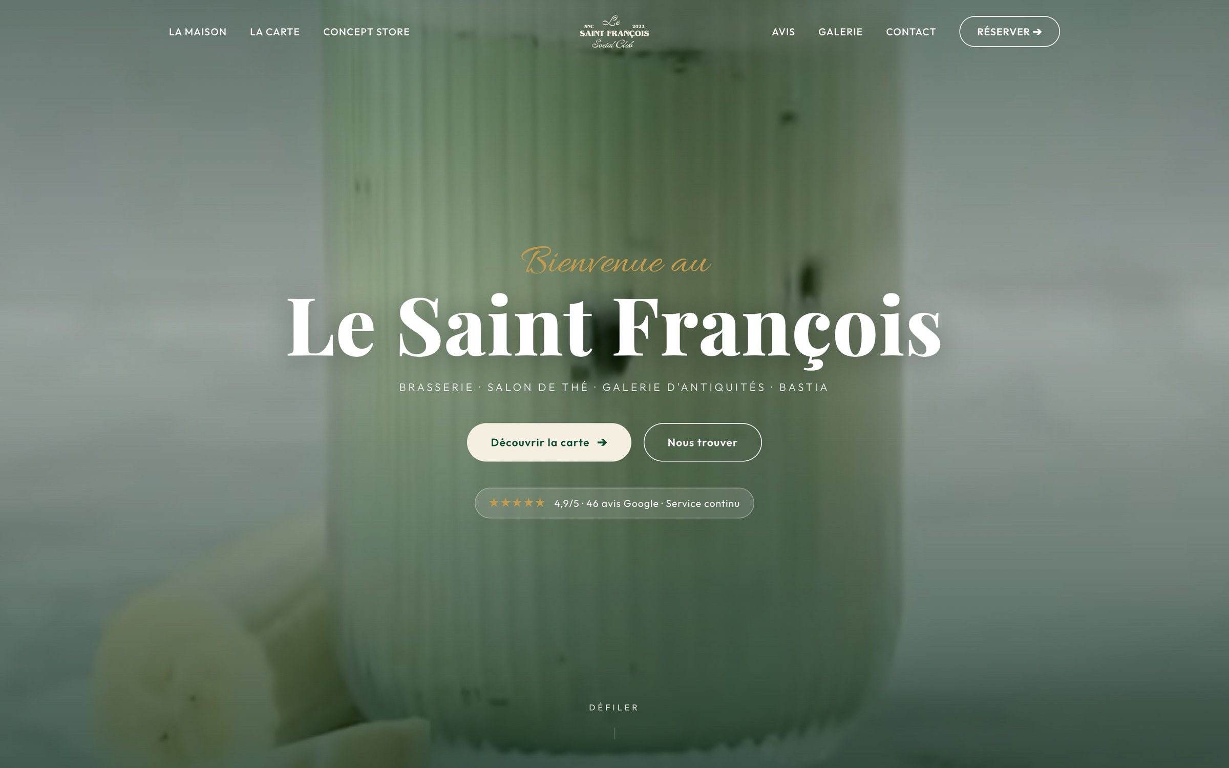 Le Saint François, page d’accueil du nouveau site